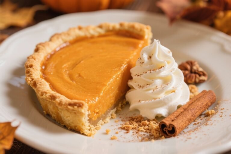 The Best Pumpkin Pie with Homemade Whipped Cream for Thanksgiving