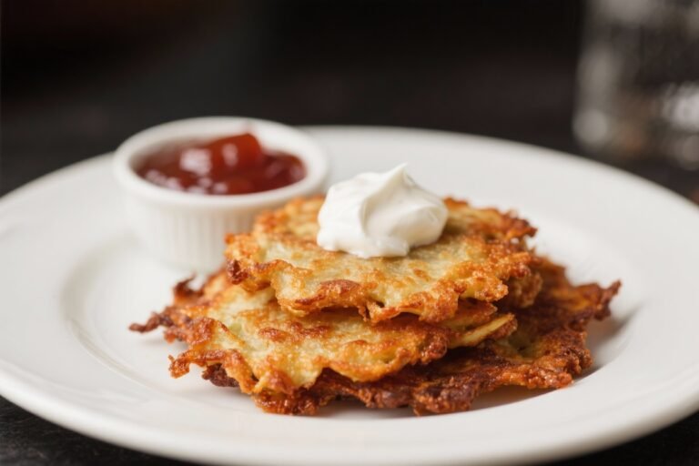 How to Make Classic Crispy Latkes with Applesauce and Sour Cream