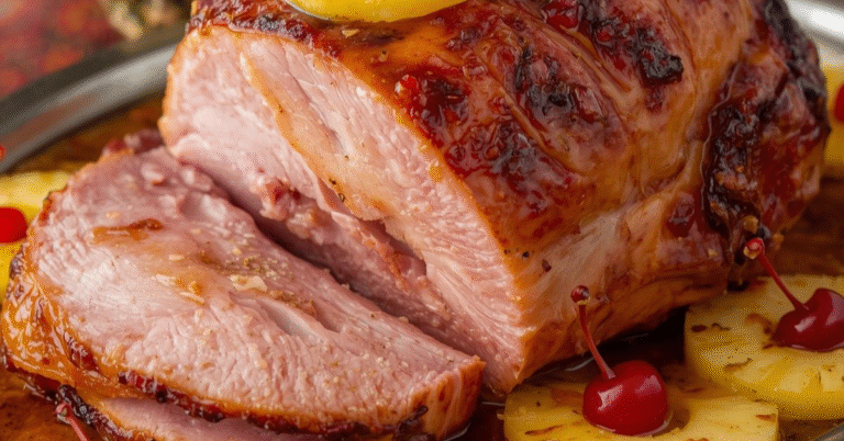 Cuban Style Hamón with Pineapple Glaze