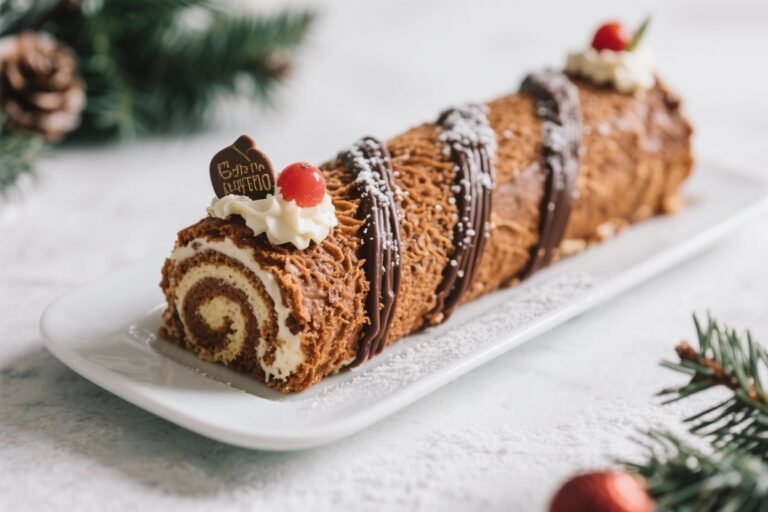 How to Create a Delicious Chocolate Yule Log Cake at Home
