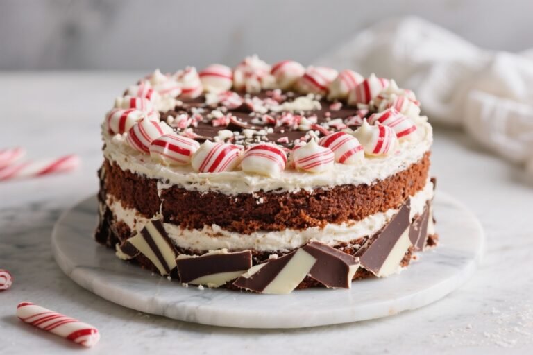 How to Create a Layered Peppermint Bark Cake