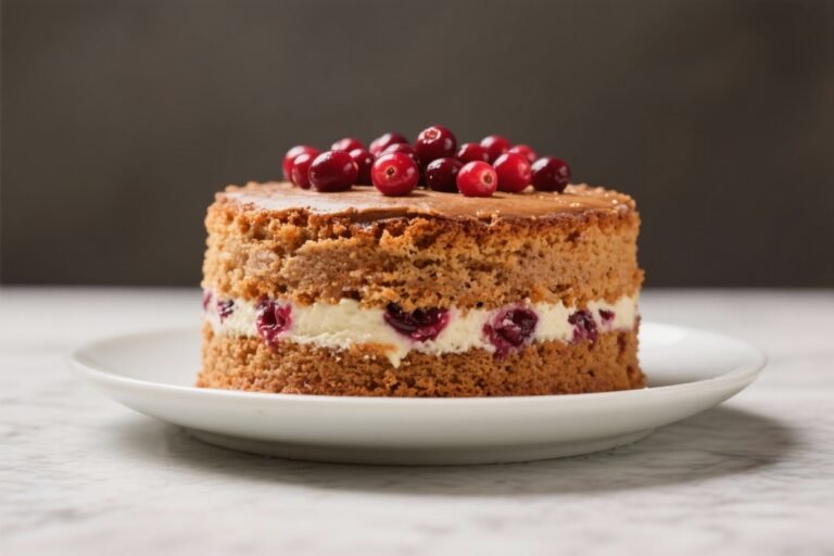 Spiced Cranberry Cake That’s Warm, Festive, and Full of Flavor
