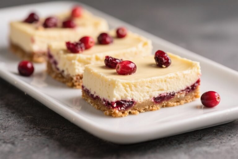 Cranberry Cheesecake Bars: A Creamy Tangy Dessert Everyone Will Love