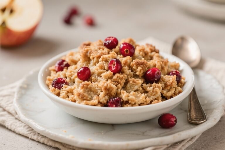 Cranberry Apple Crisp: A Cozy Fruit Dessert Full of Flavor